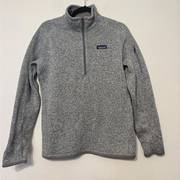 Patagonia Better Sweater 1/4 Zip Fleece Pullover Gray Medium - Picture 3 of 11